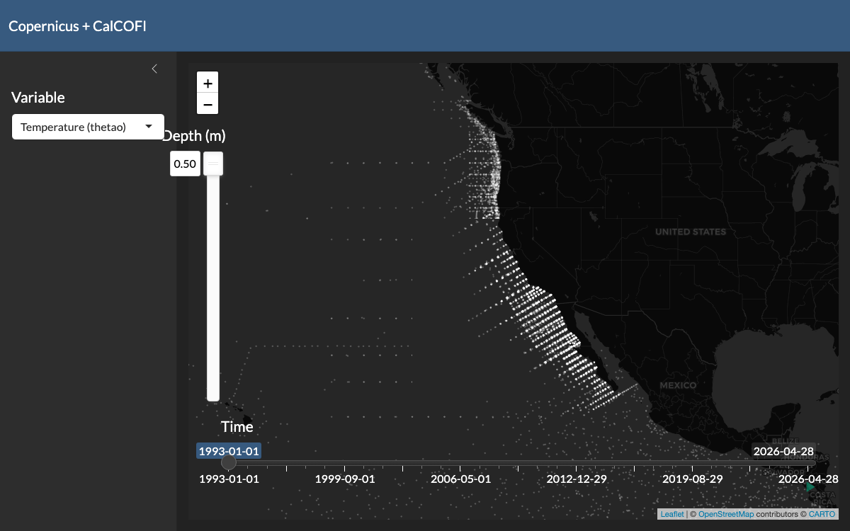 Screenshot of Copernicus App